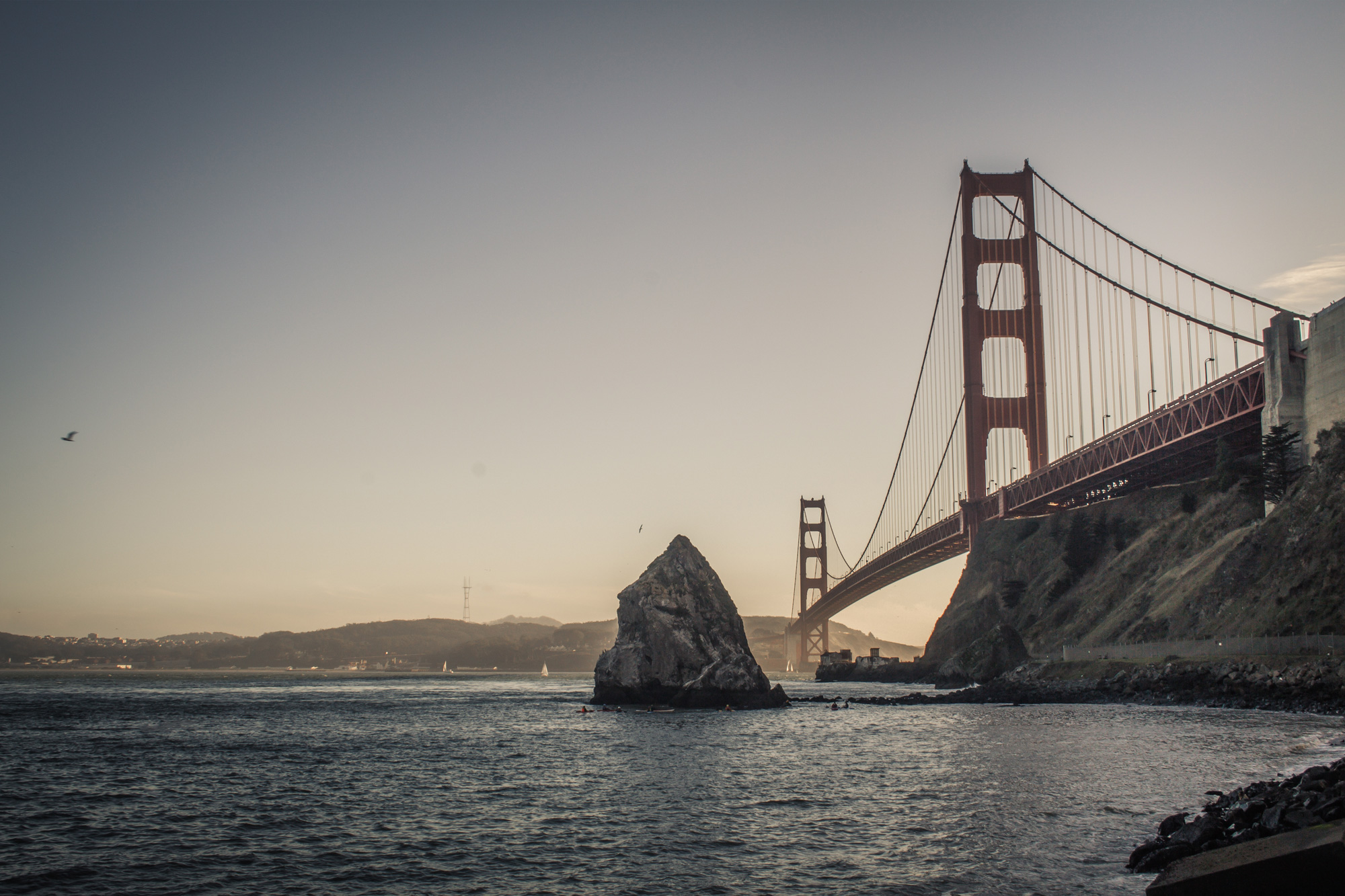 Golden Gate Bridge Sunset, California